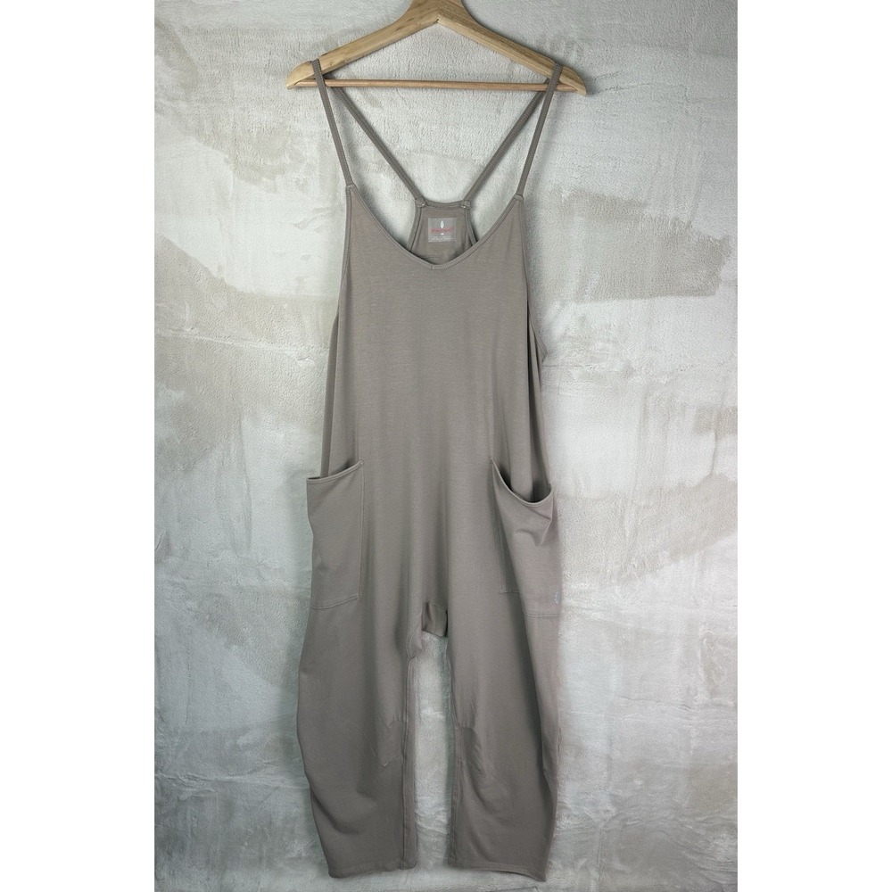 Free People Movement Hot Shot Romper NWT Mocha Latte XS One Piece Jumpsuit